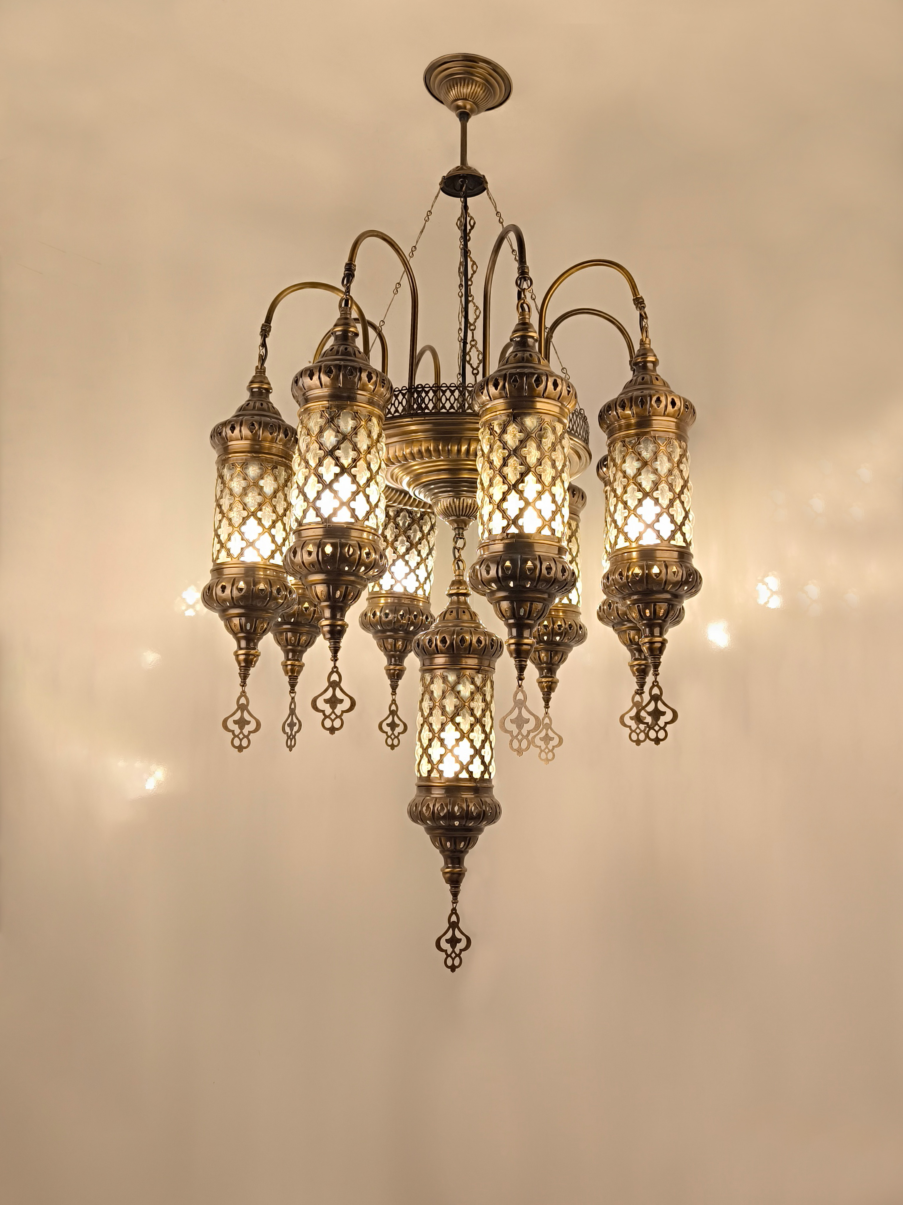 Turkish 9 Pieces Luxury Chandelier Light