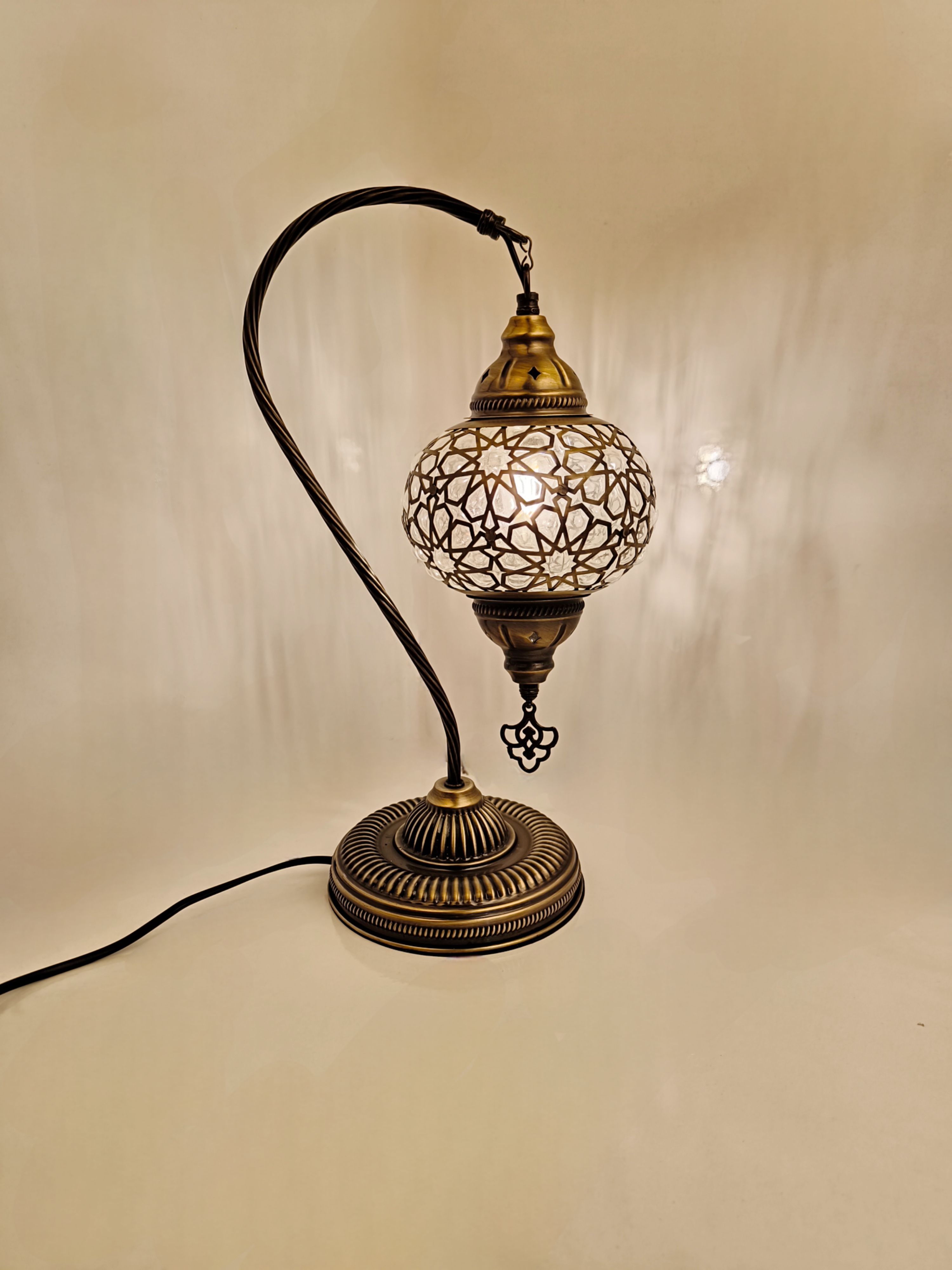 Ottoman Swan Turkish Table Lamp-