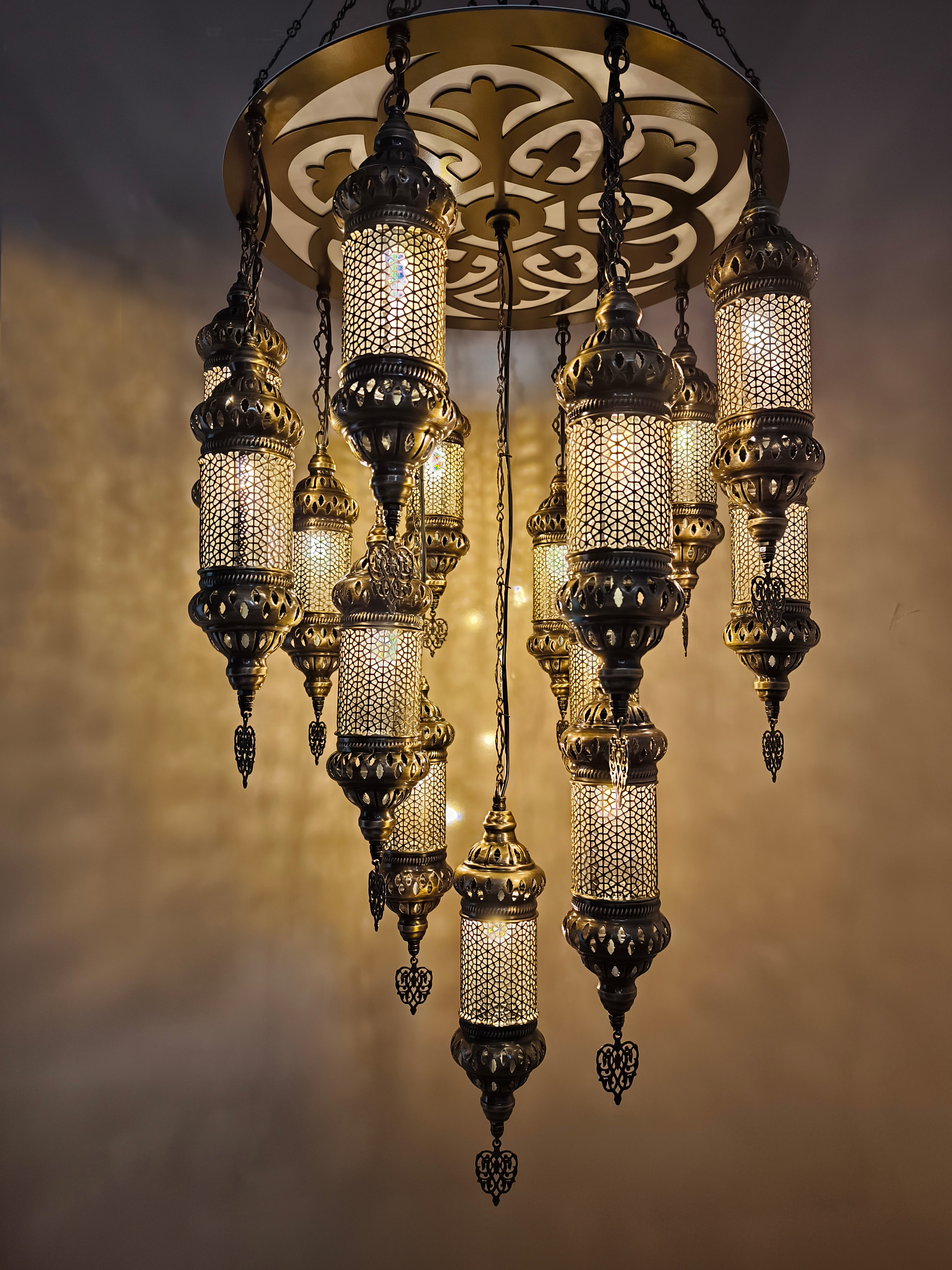 25 Pcs Entryway Ottoman Turkish Chandelier Light