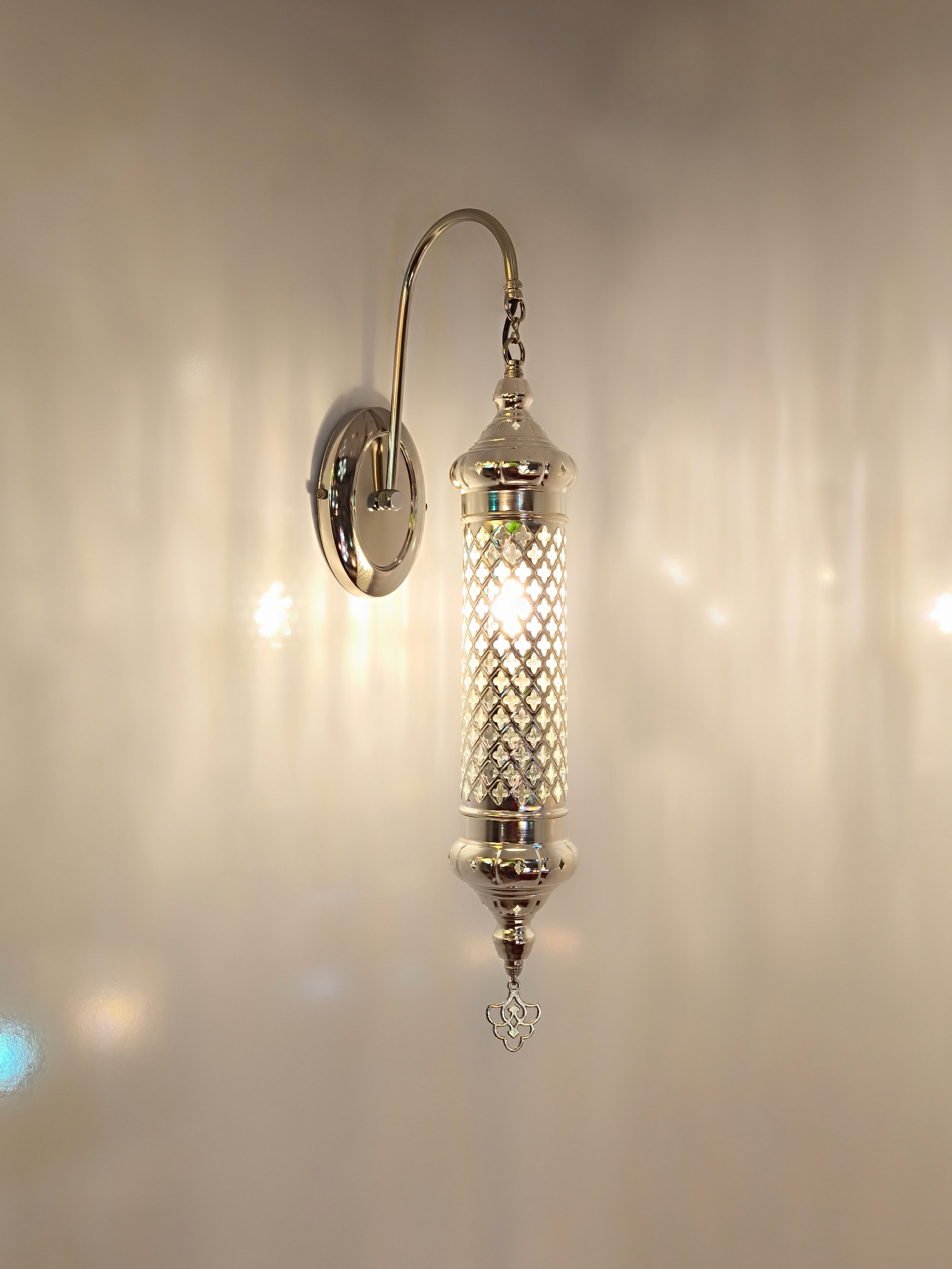 Silver Ottoman Wall sconce Light